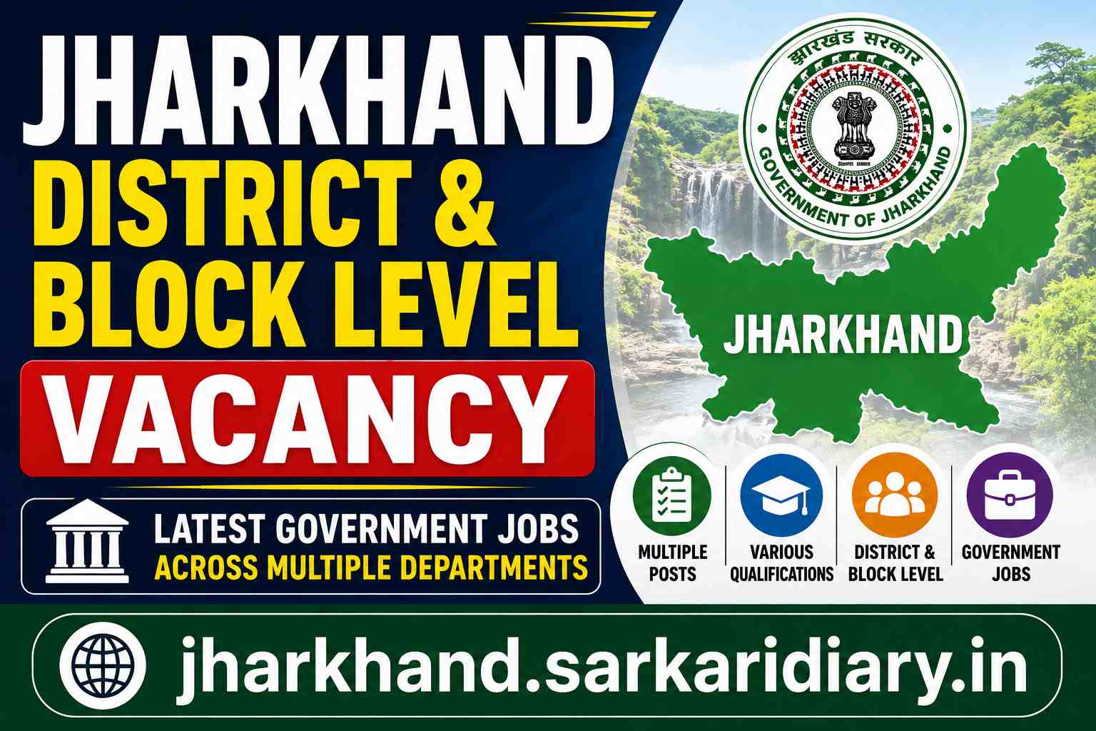 Jharkhand Government Jobs 2026: Latest District & Block Level Vacancies
